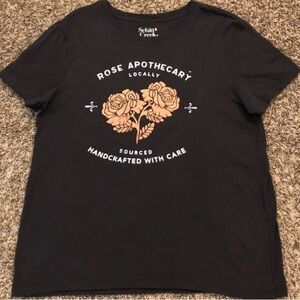 Women’s Schitts Creek Black 2XL T-Shirt, short sleeve, Rose Apothecary, NWOT